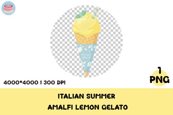 Amalfi Lemon Gelato PNG Clipart