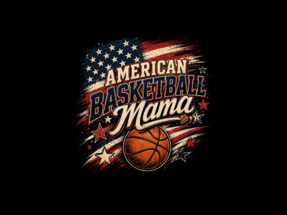 American Basketball Mama PNG: A Versatile, Print-Ready Design for Fans, Families, and Entrepreneurs
