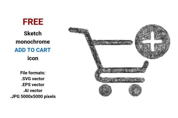 FREE Sketch Add to Cart Icon: A Versatile Choice for Ecommerce Designers