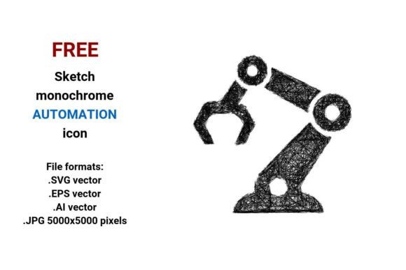 Free Sketch Automation Icon
