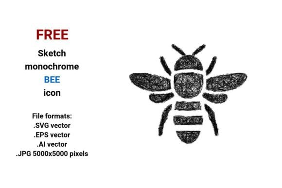FREE Sketch Bee Icon: A Versatile Tool for Designers and Creators