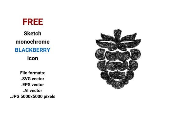 FREE Sketch Blackberry Icon