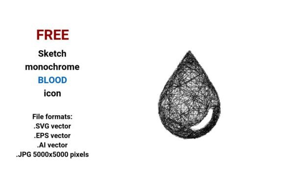 FREE Sketch Blood Icon: A Versatile Resource for Designers and Creators