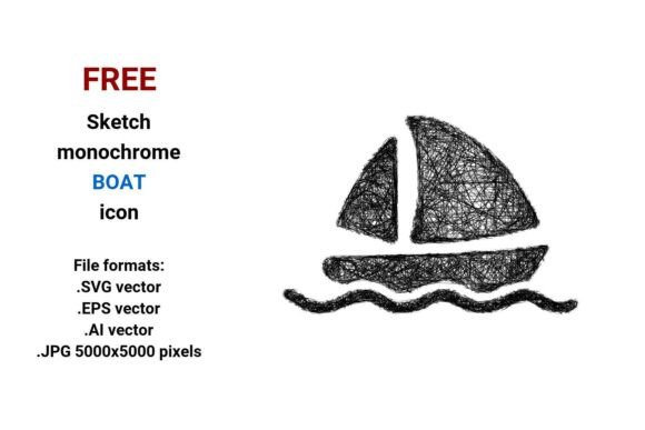 FREE Sketch Boat Icon: A Versatile Resource for Designers and Creators