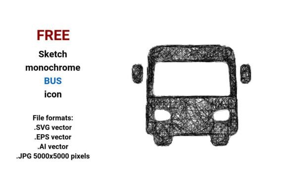 FREE Sketch Bus Icon: Versatile, Scalable Assets for Public Transport Design