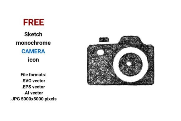 FREE Sketch Camera Icon: A Versatile Resource for Designers and Creators