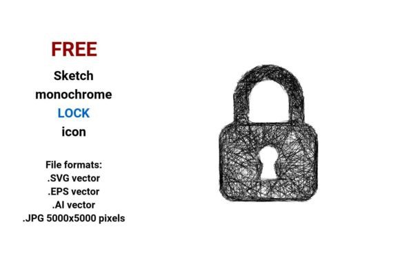 FREE Sketch Lock Icon: A Strategic Tool for Design and Branding