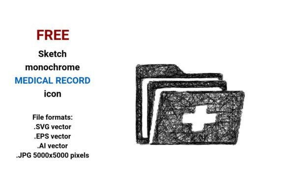 Free Sketch Medical Record Icon
