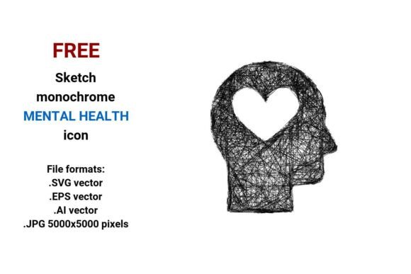 FREE Sketch Mental Health Icon