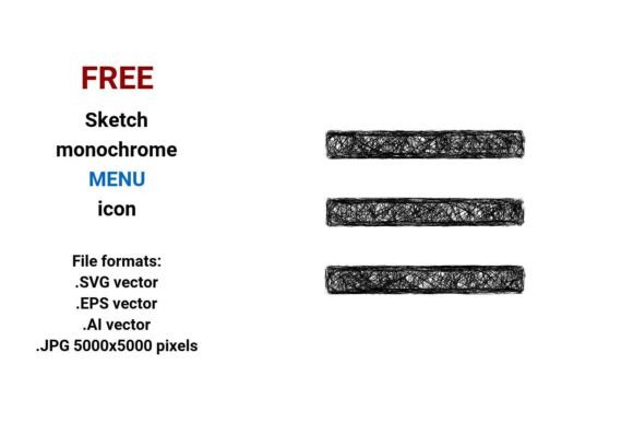 Free Sketch Menu Icon