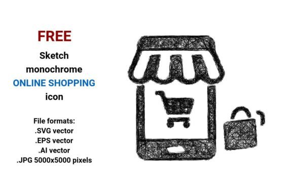 FREE Sketch Online Shopping Icon: A Modern Solution for Creative and Business Needs
