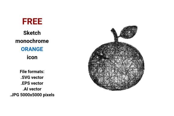 FREE Sketch Orange Icon
