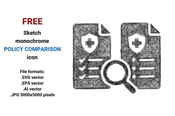 FREE Sketch Policy Comparison Icon: A Versatile Design Element for Visual Clarity