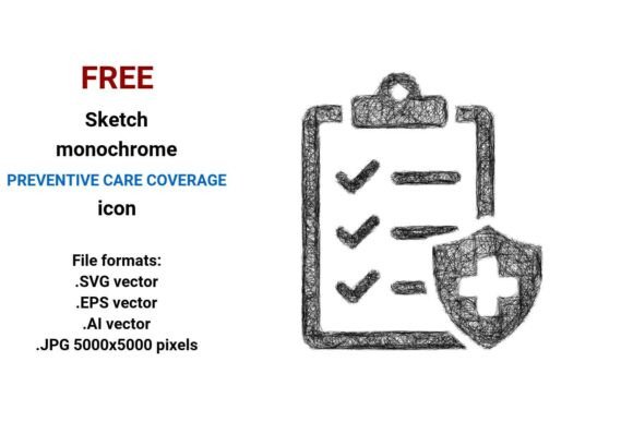 FREE Sketch Preventive Care Coverage Ico