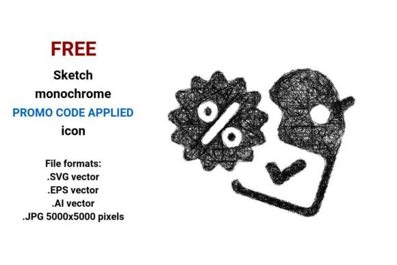 FREE Sketch Promo Code Applied Icon: A Versatile Tool for Ecommerce and Design