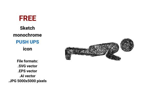 Free Sketch Push Ups Icon