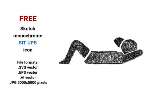 FREE Sketch Sit Ups Icon