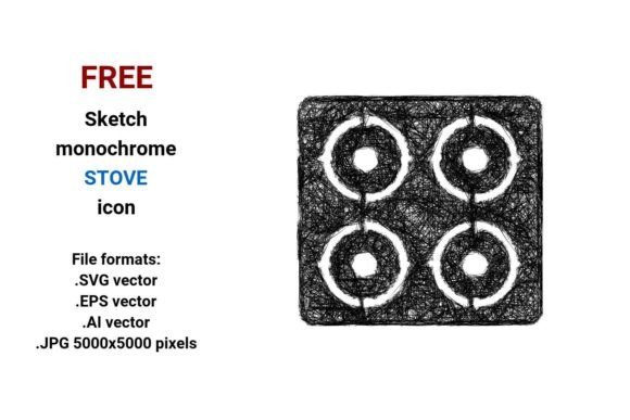 FREE Sketch Stove Icon: Simple, Scalable & Ready for Real Design Work