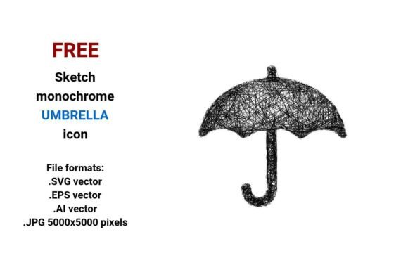 FREE Sketch Umbrella Icon: A Versatile Tool for Designers and Creators