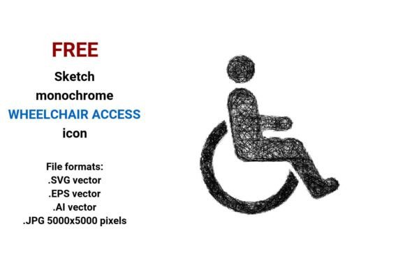 FREE Sketch Wheelchair Access Icon