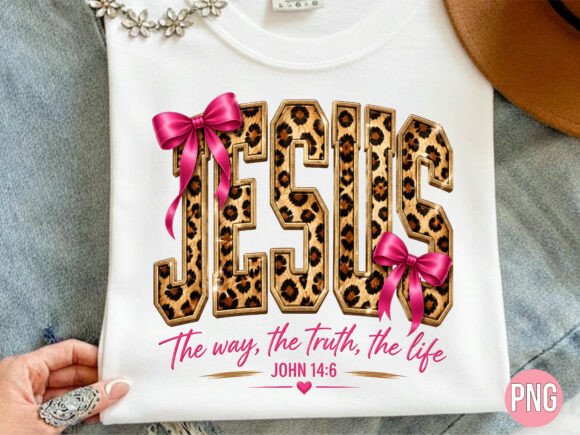 Jesus Leopard Print Bible Verse PNG: A Creative Resource for Designers and Creators