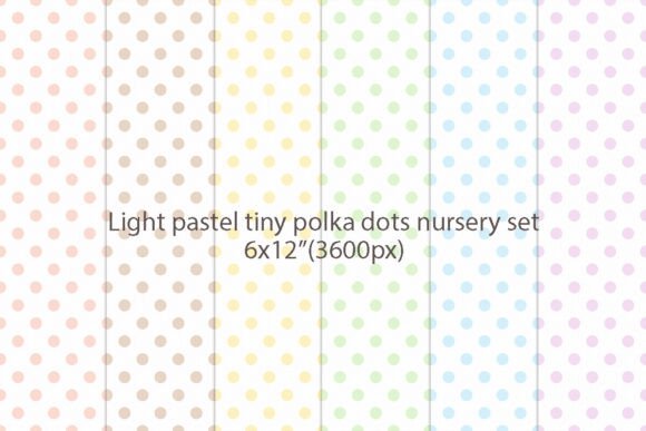 Light Pastel Tiny Polka Dots Nursery Set