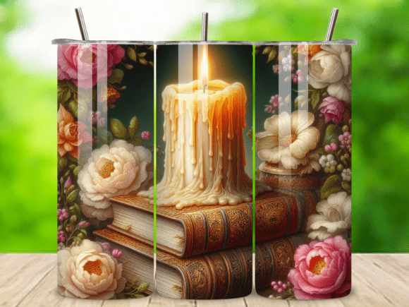 Mystical Book Tumbler Wrap PNG V.1