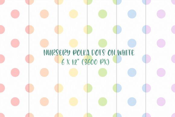 Nursery Polka Dots on White