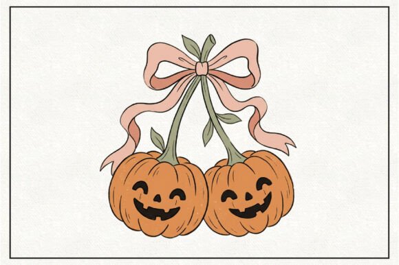 Pumpkin Cherries Halloween PNG