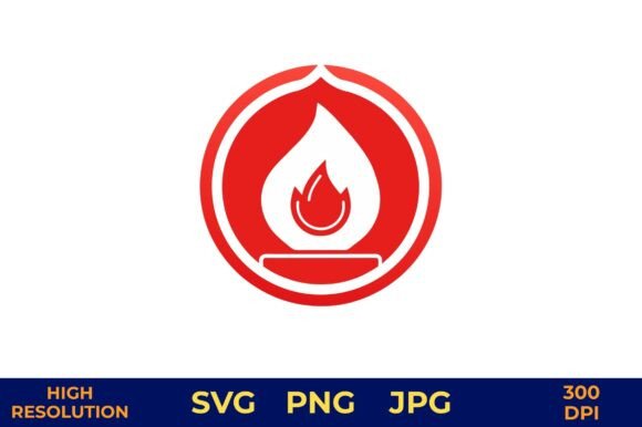 Red Circle Fire Safety Icon