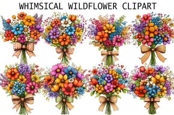 Whimsical Wildflower Clipart: A Creative Watercolor Resource for Designers, Crafters & Small Businesses